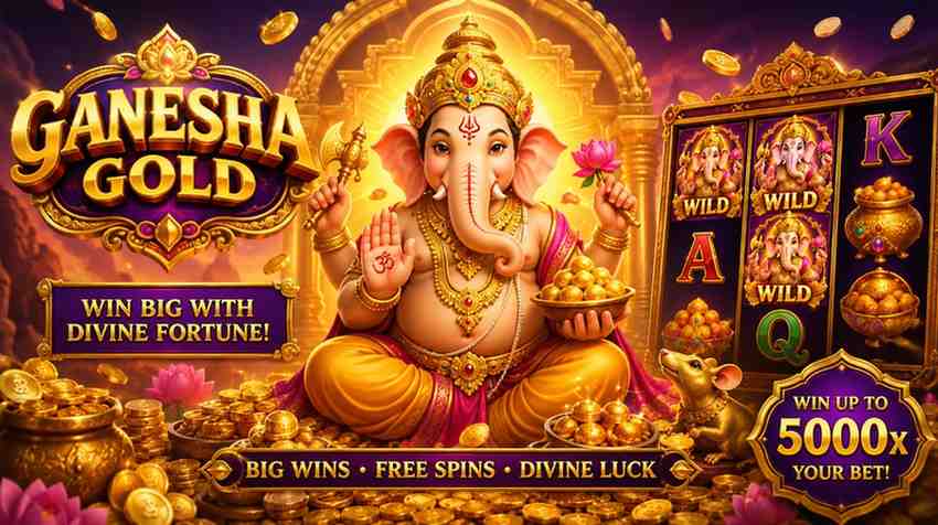 BK3 Ganesha Gold slot game reels