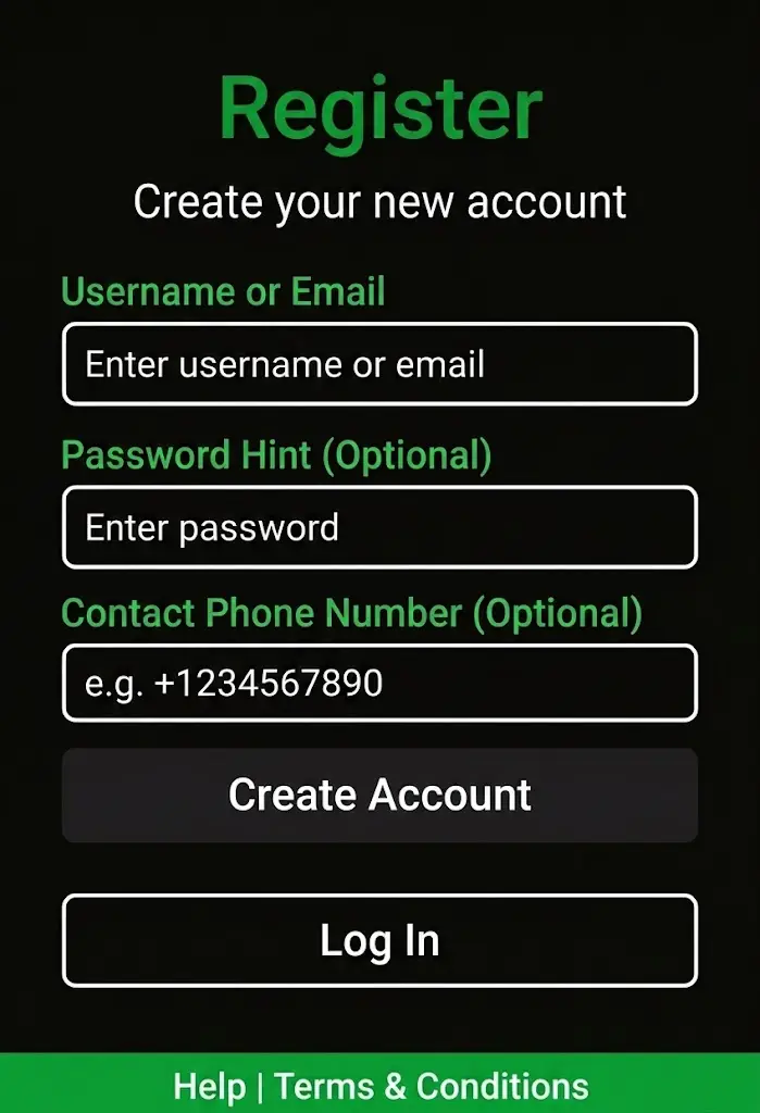 BK3 register online account sign up
